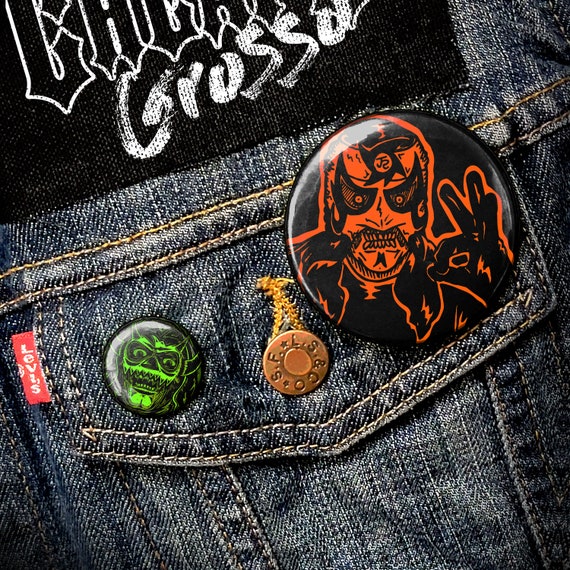 Pentagon Jr 12 25 Button Custom Wrestler Pin Etsy Hong Kong