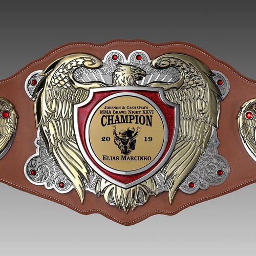 CORNHOLE Championship Belt EAGLE Series Rawhide or Black Etsy