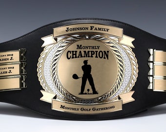 Championship Belt, PERPETUAL Series, All Sports, Sales Contests Etc. 12 Year, or 12 Month, Award, Personalized, The Top of the Line!!!!