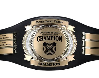 DARTS Perpetual, Championship Belt, Perpetual Series, 12 Year, or 12 Month, Award, Trophy, MVP, Personalized, The Top of the Line!!!!