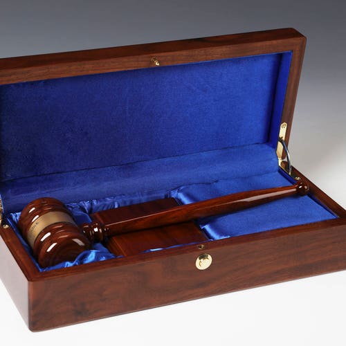 Personalized Engraved Gavel Set With WALNUT Piano Finish Wood Etsy