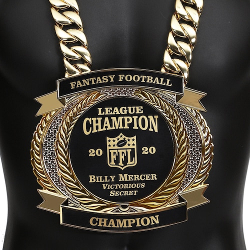 Championship Belt Trophy Award Fantasy Football FFL MVP Etsy