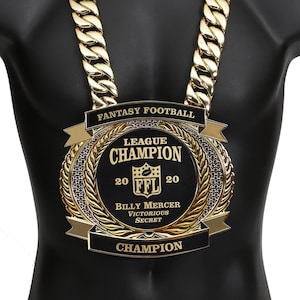 6 inch Champion Chain w/ Gold Engraving Plate