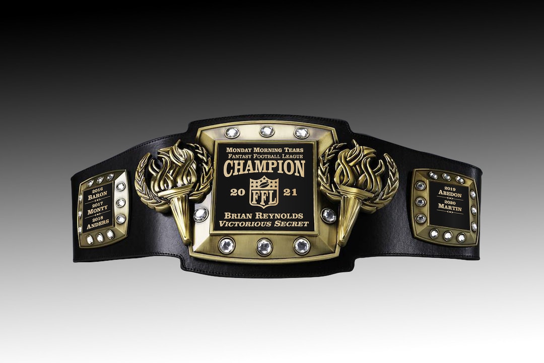 Championship Belt, ALL Sports, Contests & Tournaments, Fully Customizable  Fantasy Football, FFL, PERPETUAL, Top Seller, Cornhole, Golf Etc. - Etsy