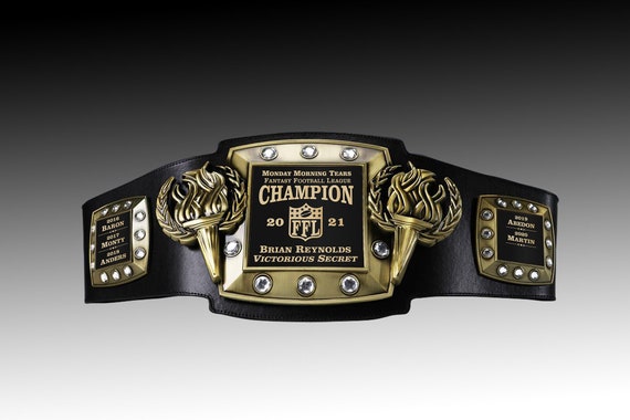 Championship Belt, ALL Sports, Contests & Tournaments, Fully Customizable  Fantasy Football, FFL, PERPETUAL, Top Seller, Cornhole, Golf Etc. 