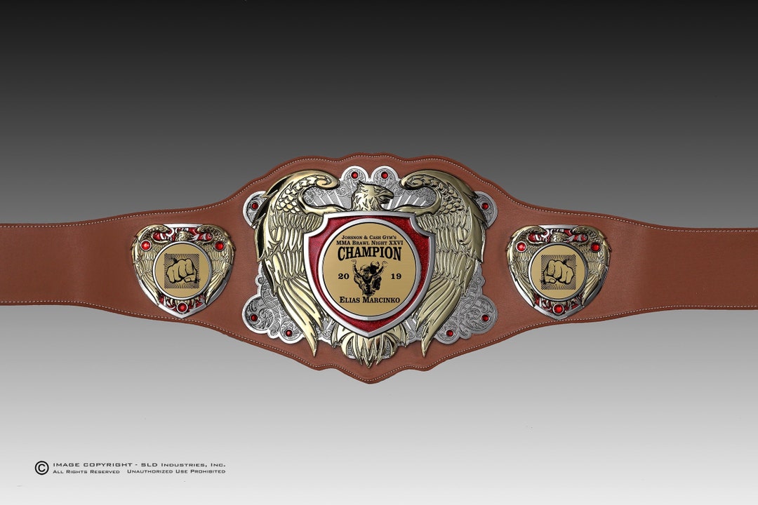 MMA, Mixed Martial Arts, Championship Belt, Eagle Series, Rawhide or