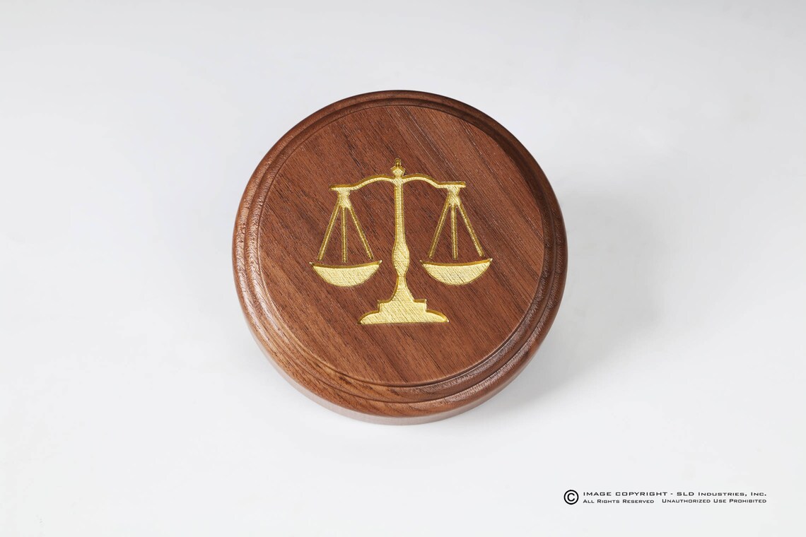 Personalized Engraved Gavel Set With Legal Scale Sounding Etsy