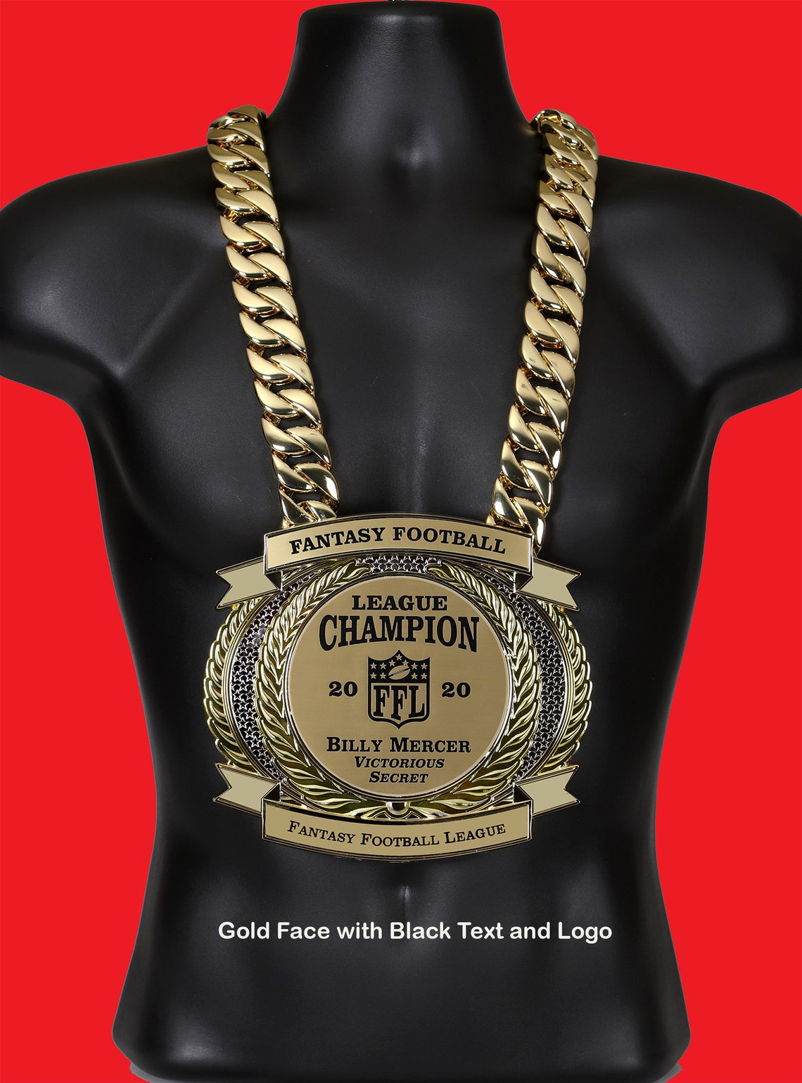 Championship Belt Trophy Award Fantasy Football FFL MVP Etsy