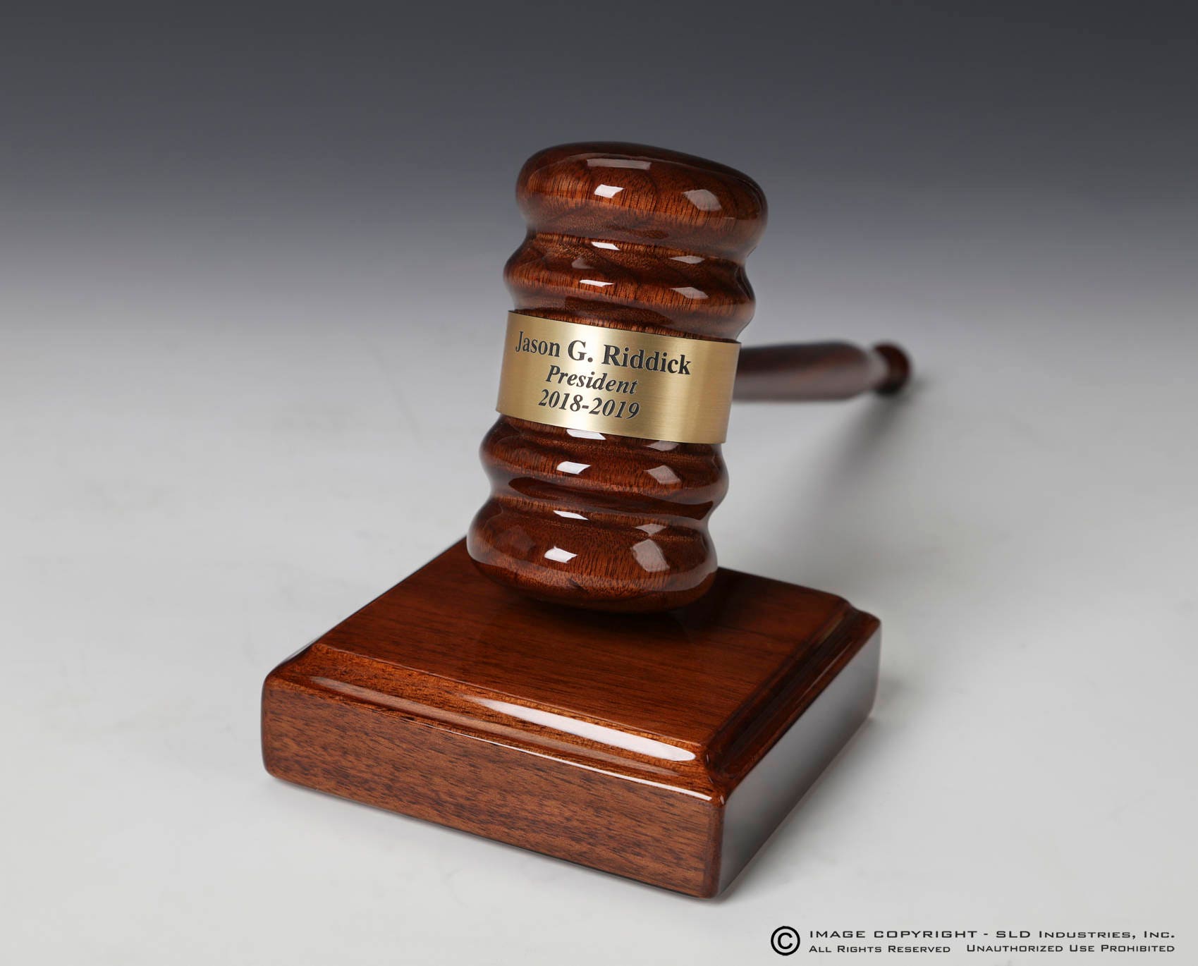 Personalized Engraved Gavel Set With WALNUT Piano Finish Wood Etsy