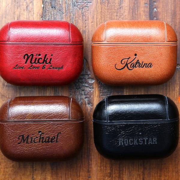 Leather AirPod Case Etsy