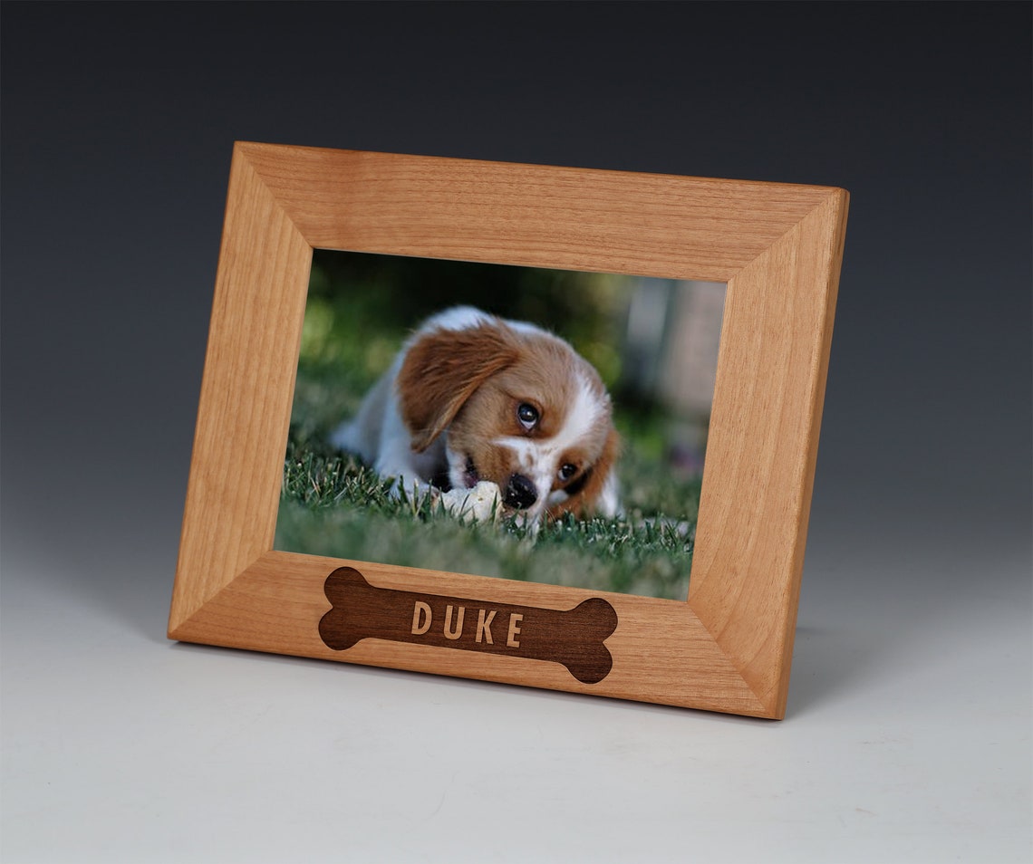 Dog Name Picture Frame Pet Picture Frame Custom Engraved Etsy dog-name-picture-frame-pet-picture-frame-custom-engraved-etsy
