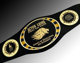 WARRIOR 1 Youth Championship Belt, Fully Customizable, Sports, MVP, Academics, ETC, Let us design a belt for you, Fast Shipping, Top Quality