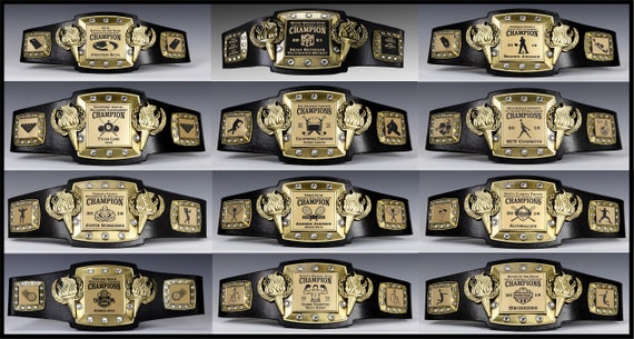 Championship Belt ALL Sports Contests Tournaments Fully Customizable Fantasy Football FFL PERPETUAL Top Seller Cornhole Golf Etc. Etsy