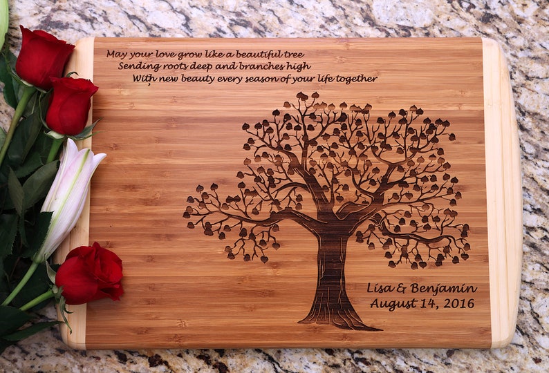 Personalized Cutting Board Wedding Anniversary Housewarming Etsy