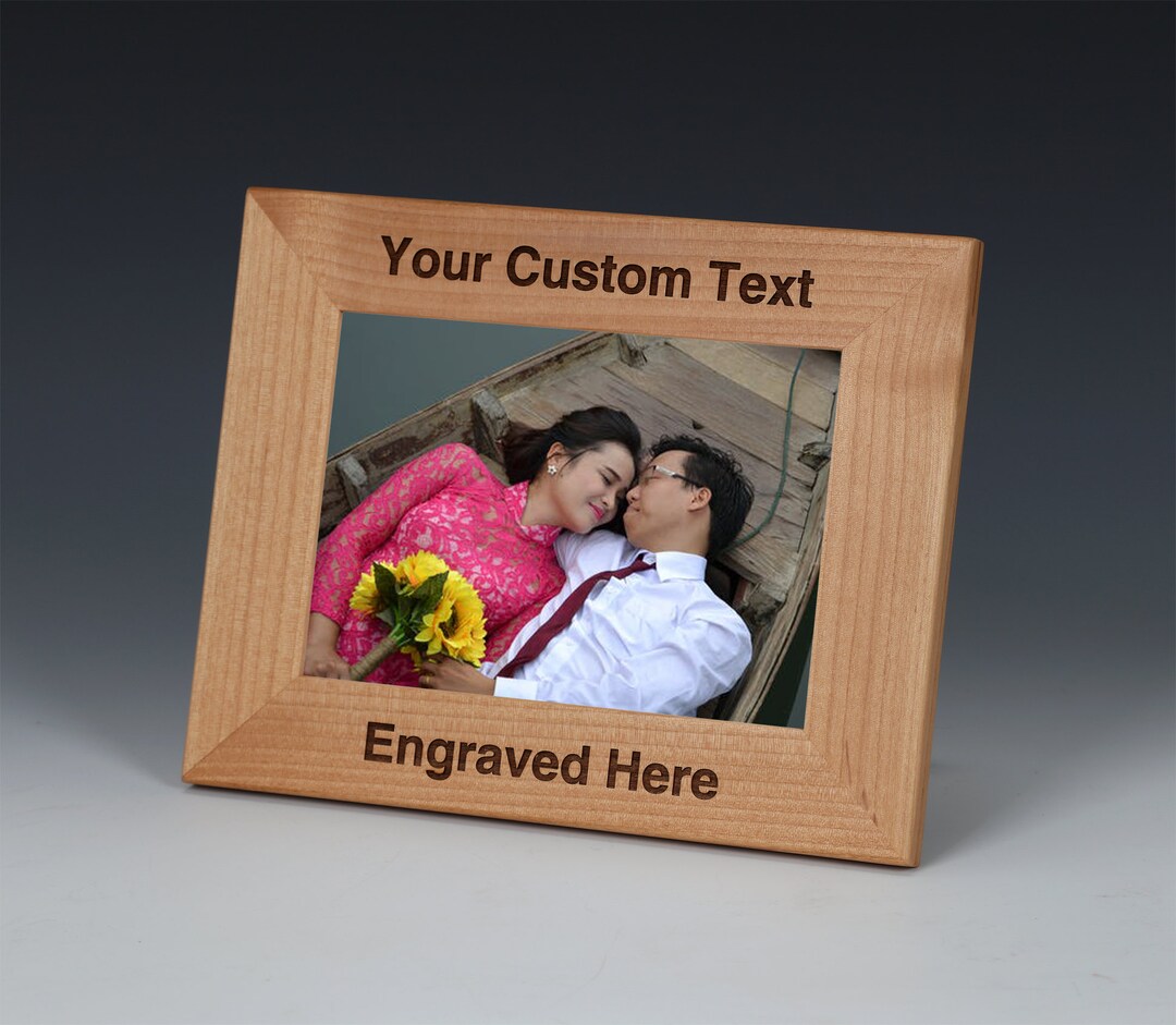 Custom Engraved Picture Frame, Personalized Picture Frame, Custom