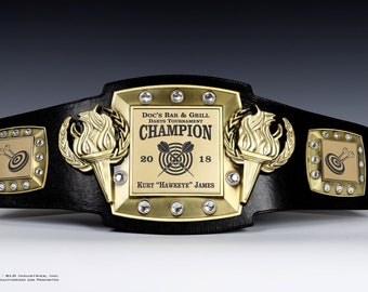 Darts, Dart league, Championship Belt, Trophy, Award, Perpetual, Personalized, Fully Customizable Engraved
