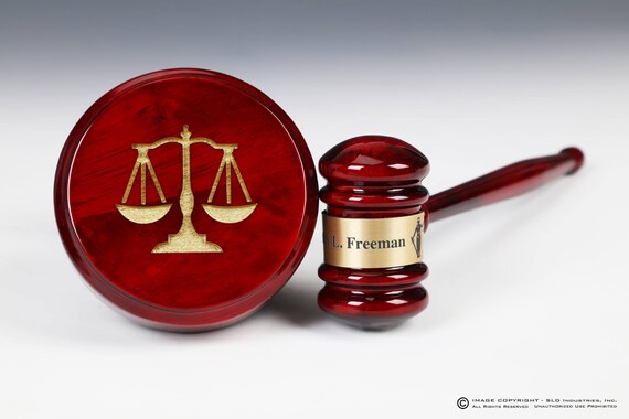 Personalzed Sold Brass Engraved Gavel Wth Gft Box, Engraved Gavel