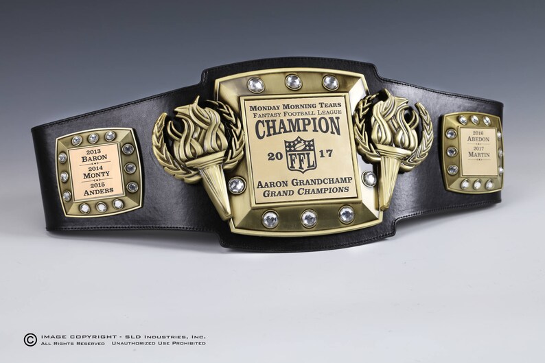 Fantasy Football FFL PERPETUAL Championship BELT Fully Etsy
