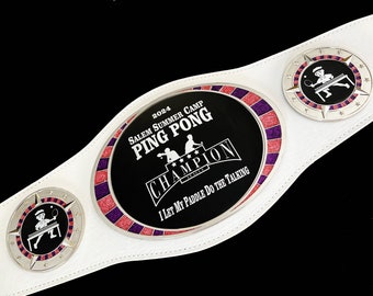WARRIOR 2 Youth Championship Belt, Fully Customizable, Sports, MVP, Academics, ETC, Let us design a belt for you, Fast Shipping, Top Quality
