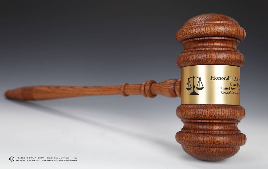 Giant GAVEL Three Feet Long Solid Oak Custom Engraved Gavel Etsy