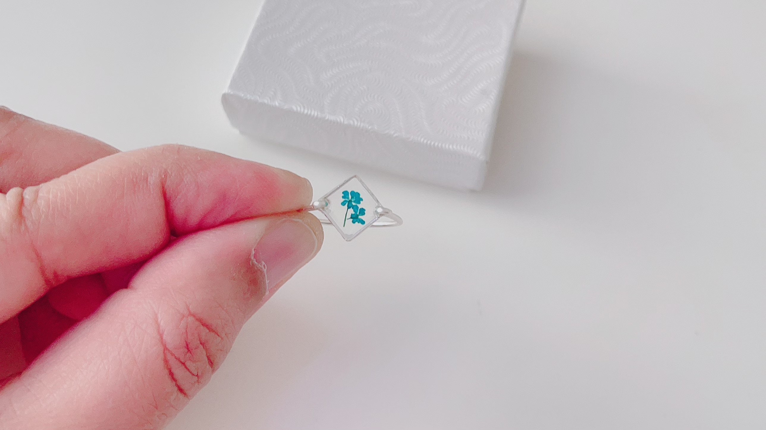 Real Flower Ring/resin Ring/pressed Flower Resin Ring/plant Etsy