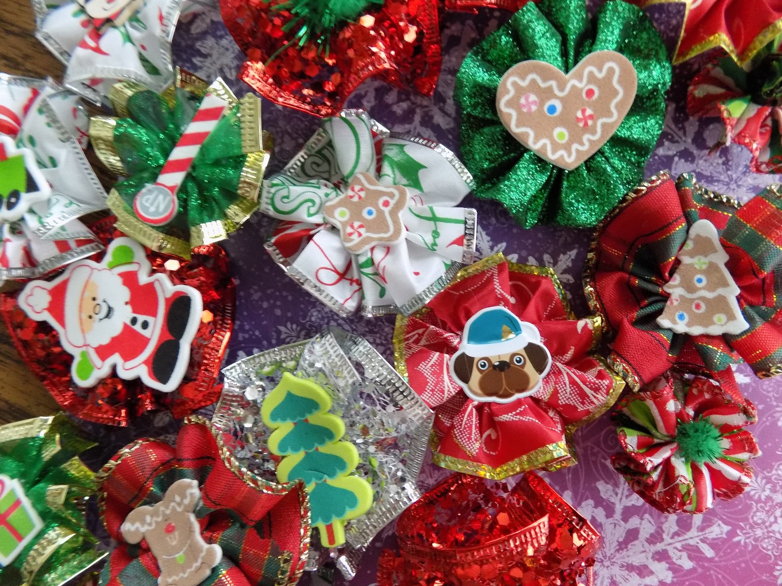 Dog Groomer Christmas Dog Bows//Christmas Bows for Dog Etsy