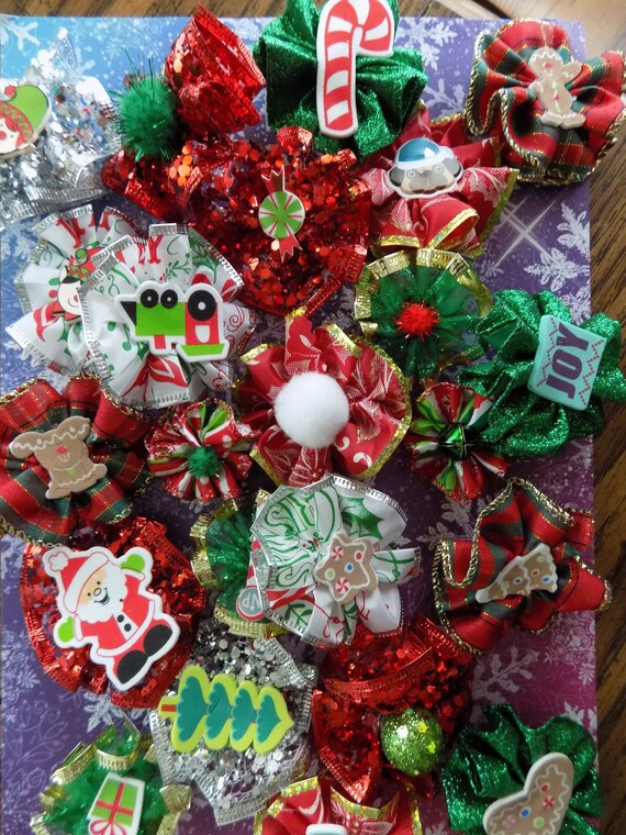 Dog Groomer Christmas Dog Bows//christmas Bows for Dog Etsy