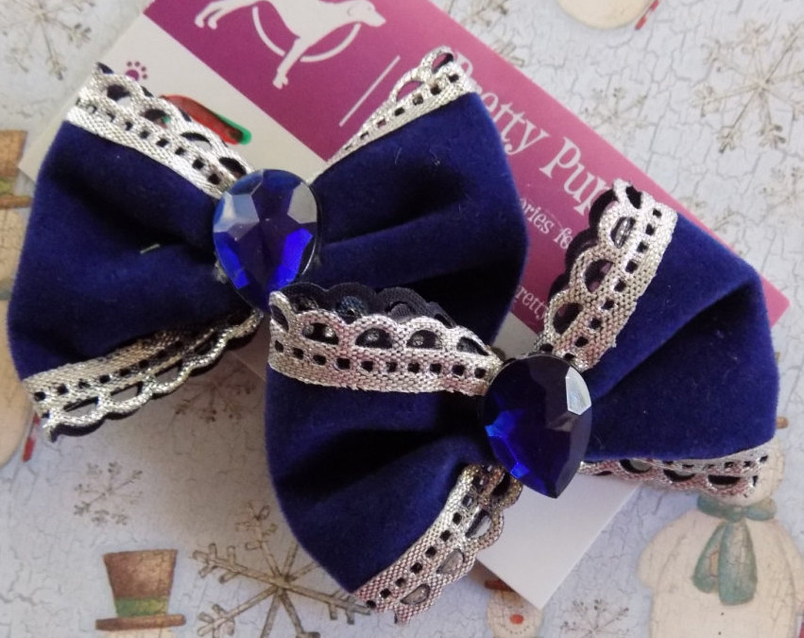 Dog Bows//Christmas Dog Bows//Bows for Dogs//Christmas Etsy