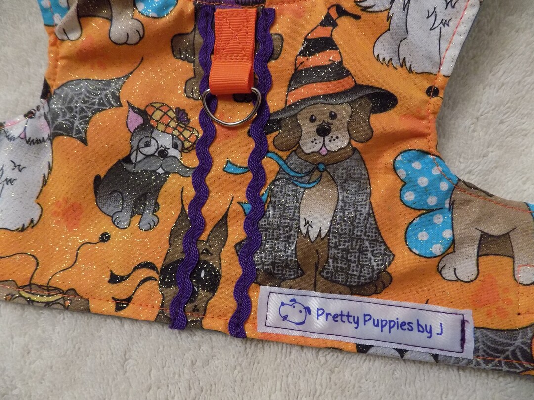 Halloween Dog Harness//dog Harness//dog Clothing//halloween Etsy