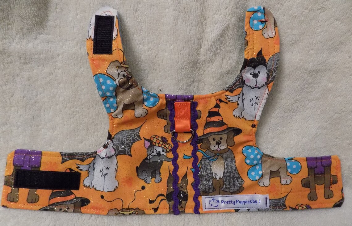 Halloween Dog Harness//dog Harness//dog Clothing//halloween Etsy
