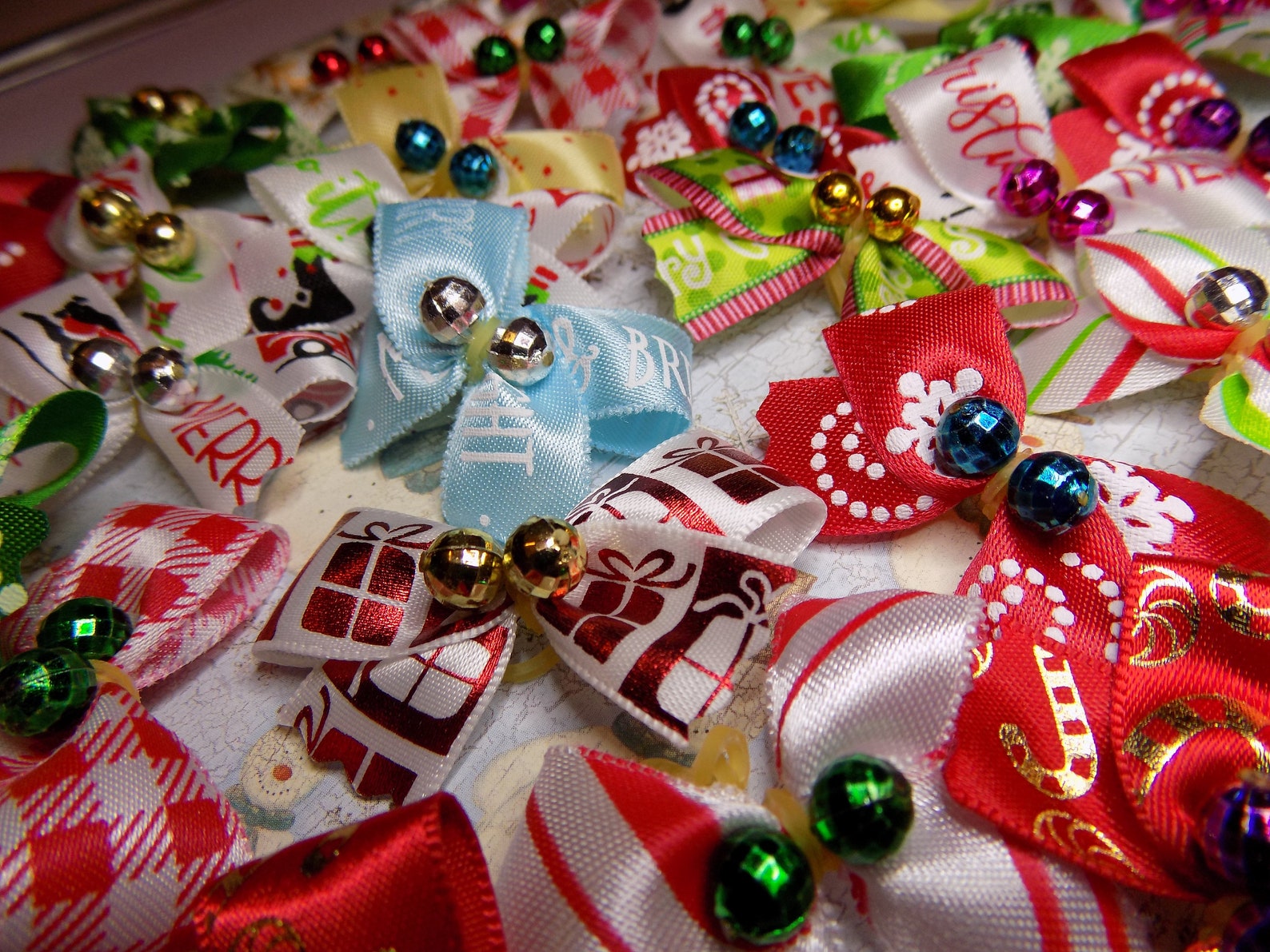 Dog Groomer Christmas Dog Bows//christmas Bows for Dog Etsy