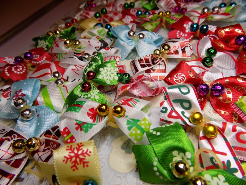 Dog Groomer Christmas Dog Bows//christmas Bows for Dog Etsy