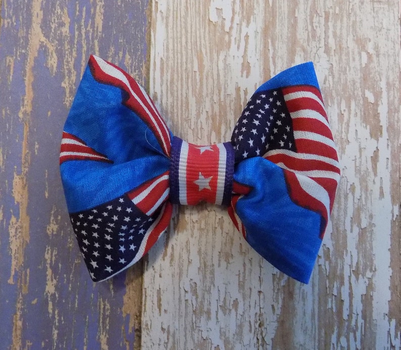 White Blue Dog TieDog AccessoriesFREE SHIPPING July 4th Dog Bow TieBow Tie for DogsPatriotic Dog Bow TieDog NeckwearRed