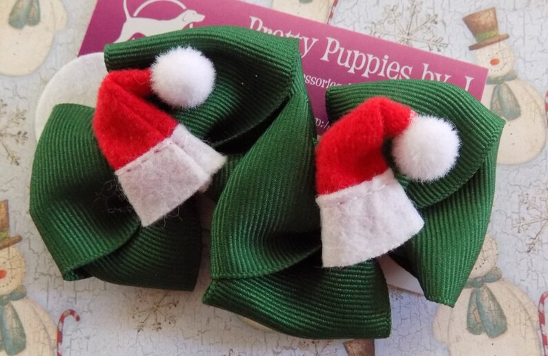 Dog Bows//Christmas Dog Bows//Bows for Dogs//Christmas Etsy