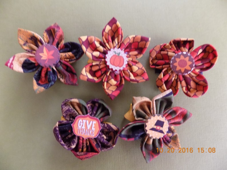 Dog BowsThanksgiving Dog BowsBows for DogsDog Hair ClipsThanksgiving Hair ClipsDog Hair AccessoriesREADY TO SHIP