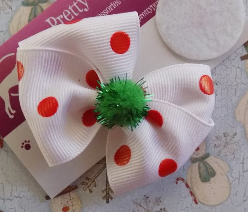 Dog Bows//Christmas Dog Bows//Bows for Dogs//Christmas Etsy