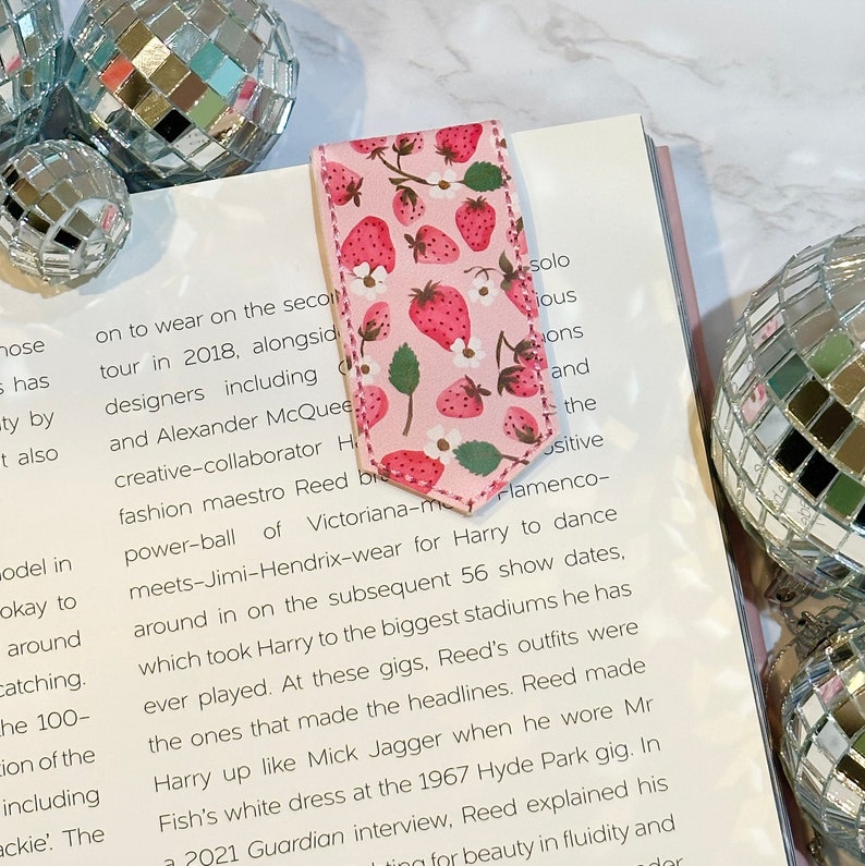 Bookmarks Faux Leather Bookmarks Page Maker Etsy