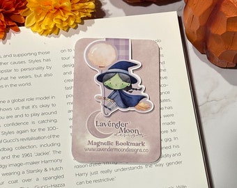 Bookmarks - Magnetic Bookmark - Book Accessory - Gift for Readers - Page Marker - Page Holder - Boo Basket - Witch Magnetic Bookmark