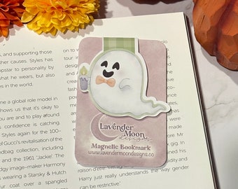 Bookmarks - Magnetic Bookmark - Book Accessory - Gift for Readers - Page Marker - Page Holder - Boo Basket - Ghost Magnetic Bookmark