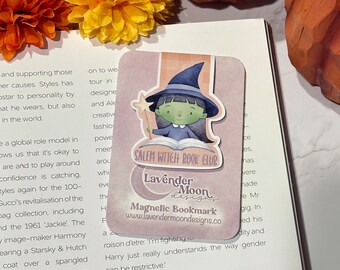 Bookmarks - Magnetic Bookmark - Book Accessory - Gift for Readers - Page Marker - Page Holder - Boo Basket - Witch Magnetic Bookmark