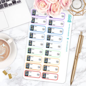 Bill Stickers / Phone stickers /  Passion Planner / Erin Condren Planner / Happy Planner / Life Planner / Calendar Stickers