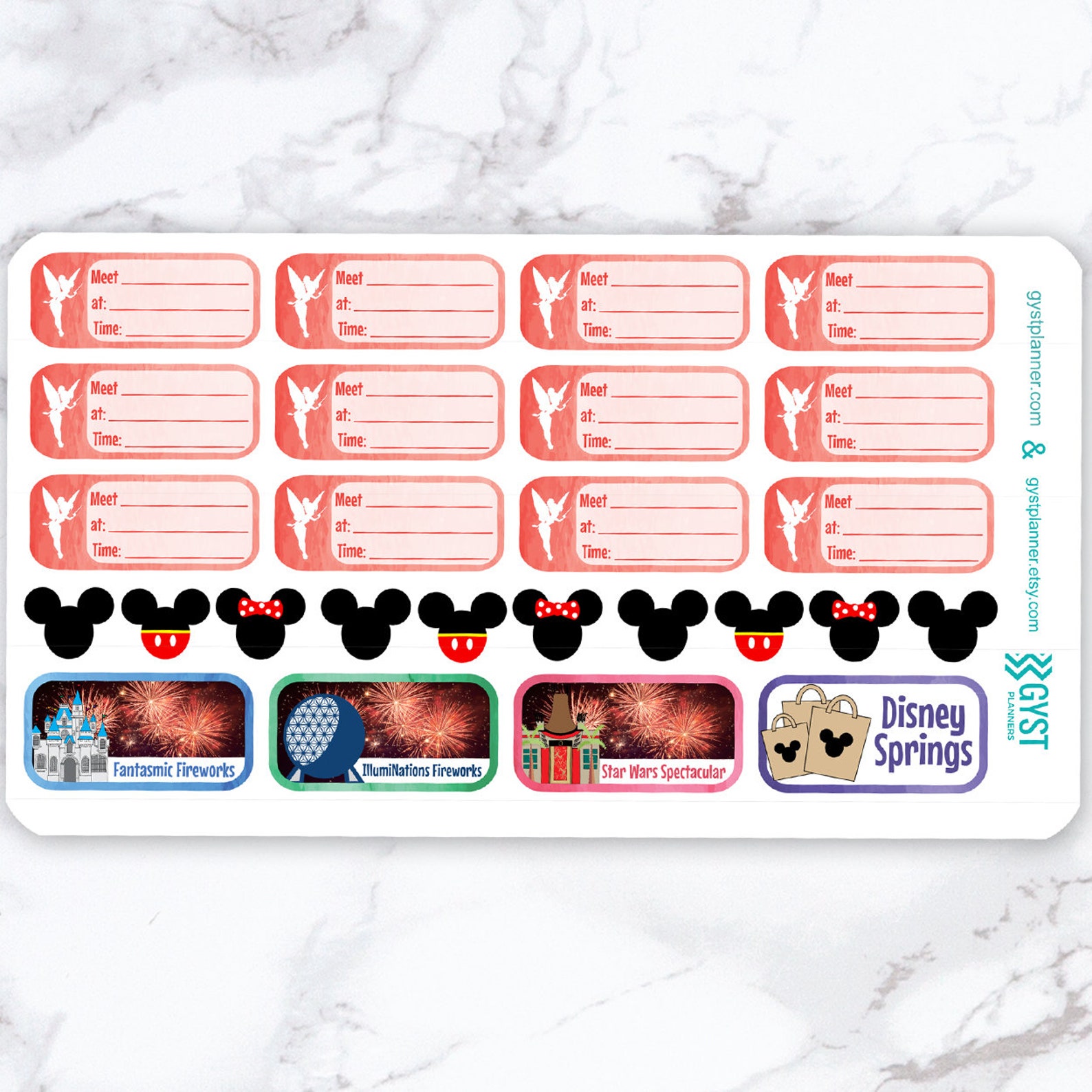 Disney Stickers / Planner Stickers / Sticker Kit / Erin Etsy