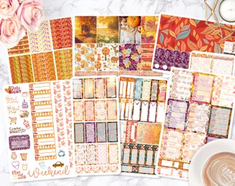 Sticker Kit / Fall Stickers / Planner Stickers / Erin Condren / Happy Planner / Life Planner / Weekly Spread / Passion Planner