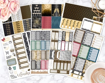 Sticker Kit / Gatsby Stickers / Art Deco Stickers / Passion Planner / Erin Condren Planner / Happy Planner / Life Planner / Plum Paper