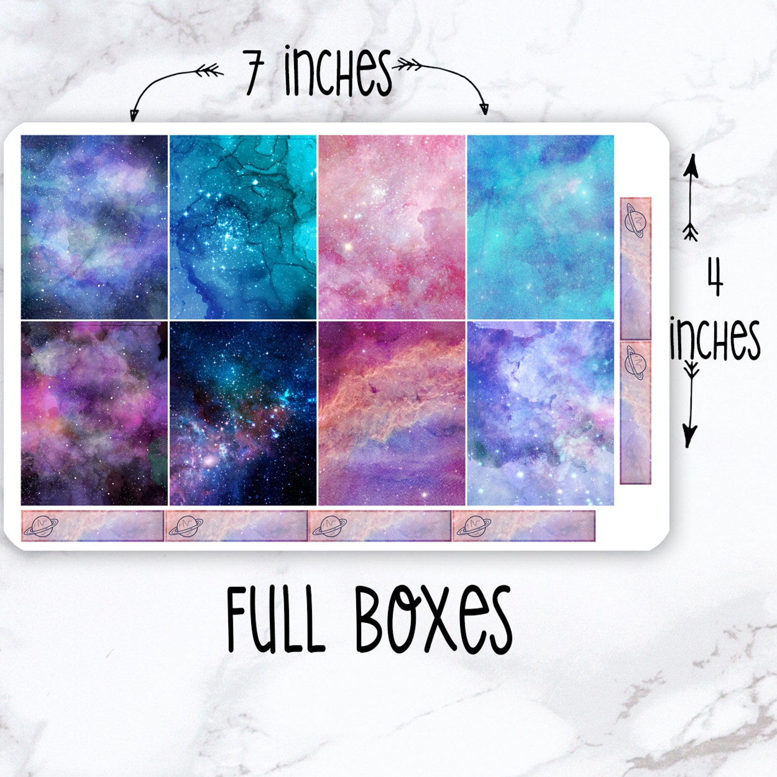 Sticker Kit / Space Stickers / Galaxy Stickers / Passion Etsy