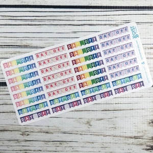 Planner Stickers / Day Off Stickers/ Work stickers / Passion Planners / Erin Condren Planner / Happy Planners / Calendar Stickers
