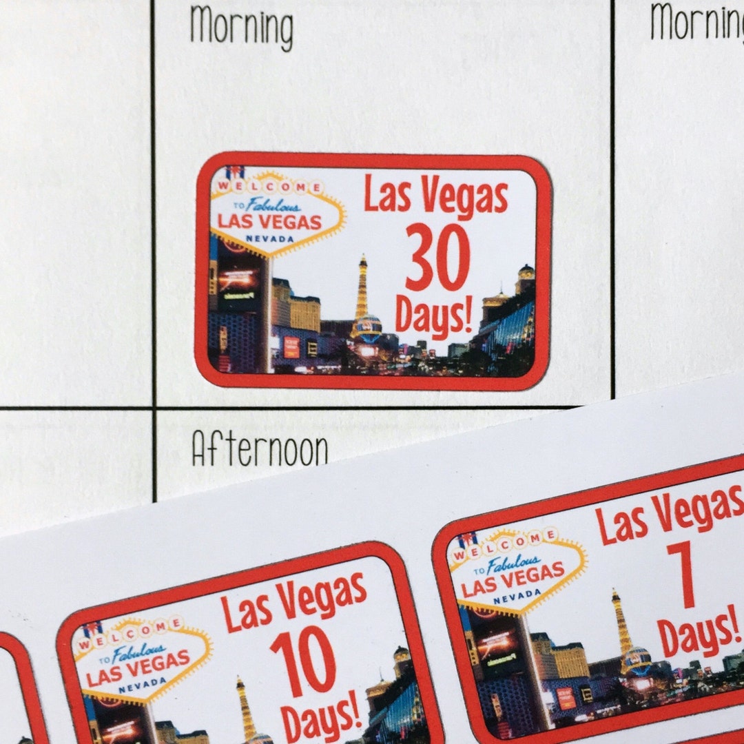 Countdown Stickers / Planner Stickers / Vacation Stickers / Erin ...