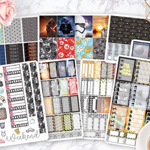 Sticker Kit / Star Wars Stickers / Planner Stickers / Erin Condren / Happy Planner / Life Planner / Weekly Spread / Passion Planner image 1