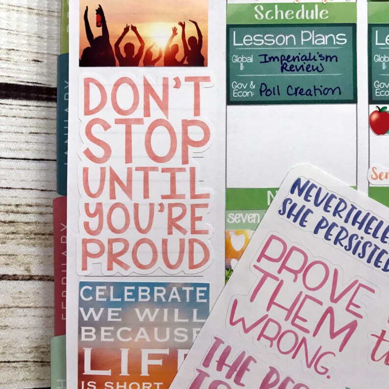 inspirational planner stickers planner stickers fits