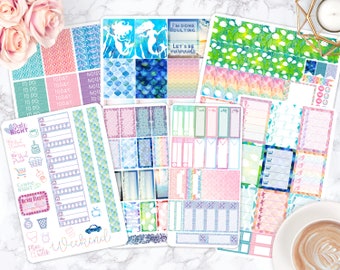 Sticker kit / Mermaid Stickers / Sticker Pack / Erin Condren Planner, Happy Planner, Passion Planner, Life Planner